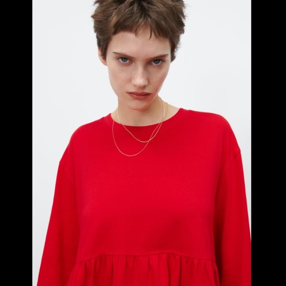 ZARA SHORT TIERED MINI DRESS - Picture 5 of 11